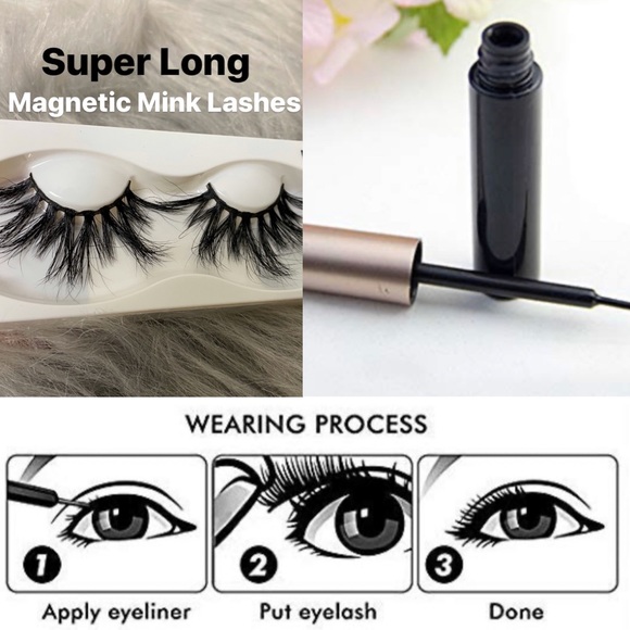 🧲 Magnetic Mink Lashes Super Long - Picture 6 of 8